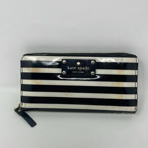 Kate Spade Wellesley Patent Stripe Wallet